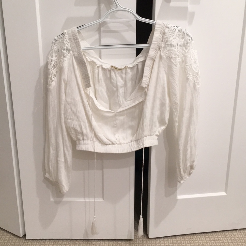 White crop top